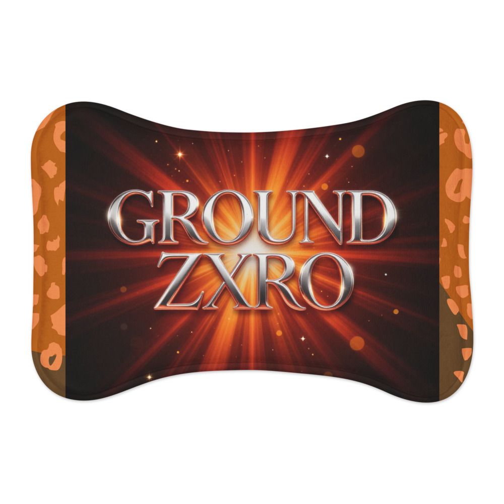 Ground Zxro Orange Pet Feeding Mat