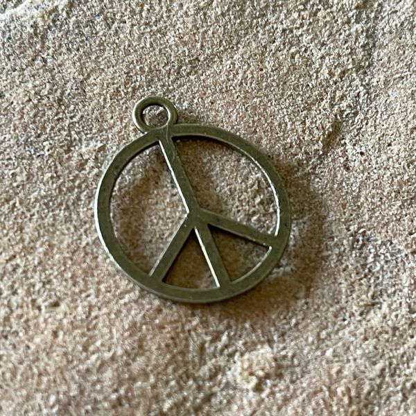 Brass Peace Symbol