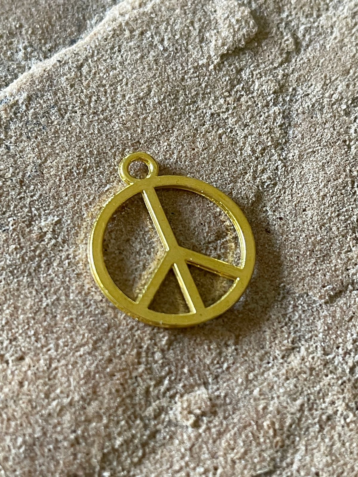 Gold Peace Sign