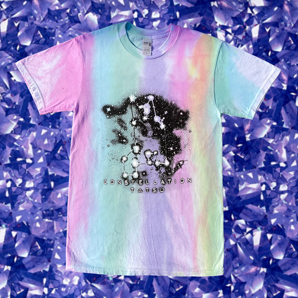 Pastel Striped Tie-Dyed Shirt