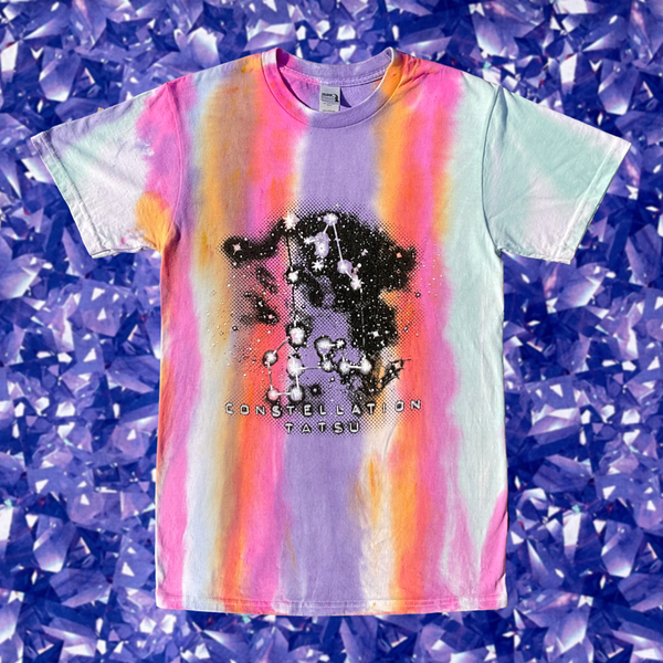 Sherbet Striped Tie-Dyed Shirt