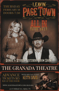 Leavin Page Town @ The Granada Theatre 
