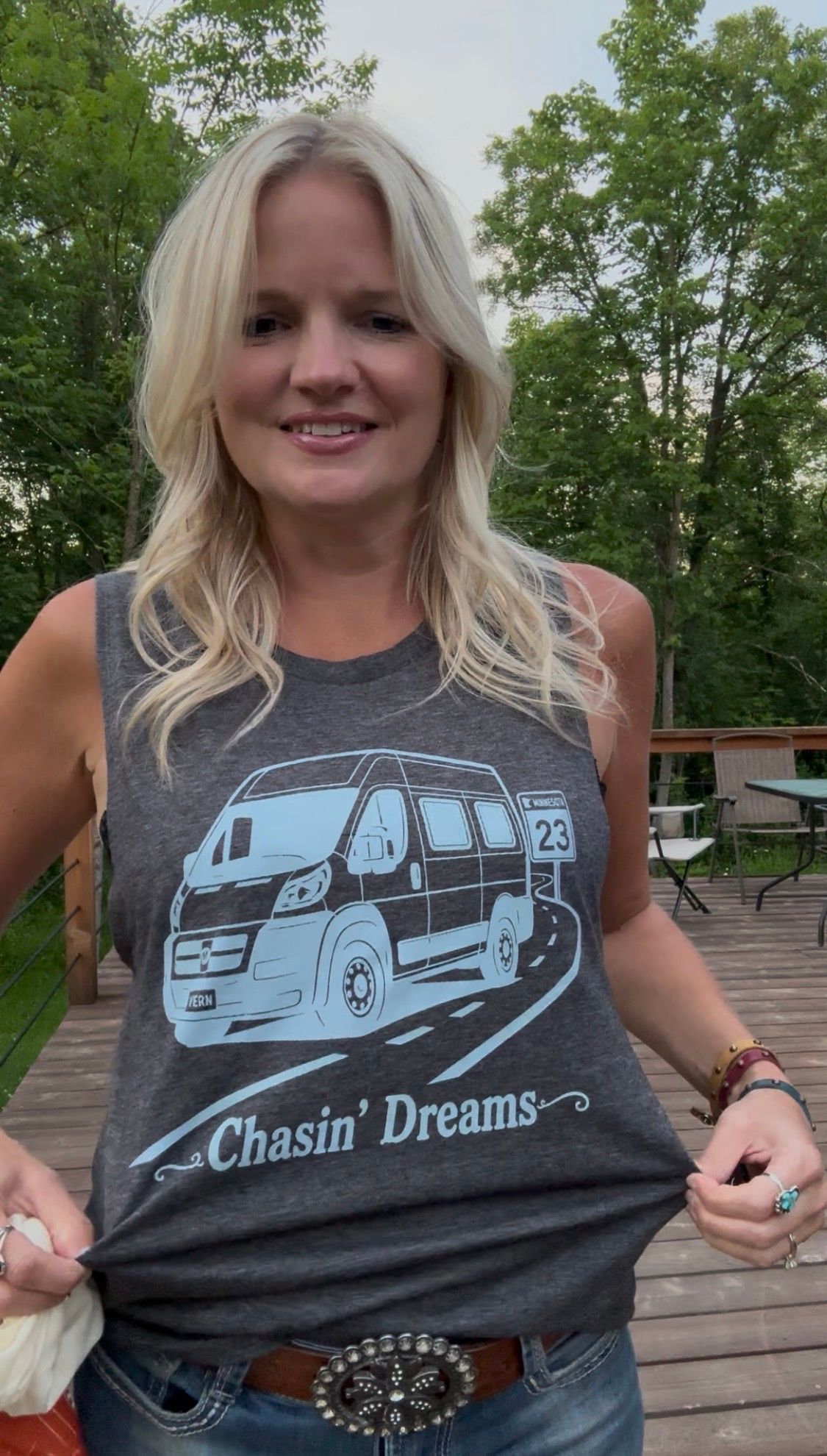Vern Charcoal Grey Ladies “Festival Tank”