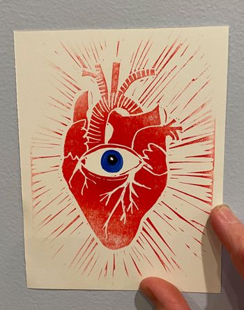 Heart print
