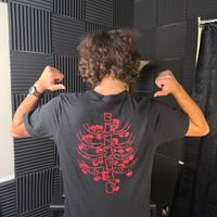 Mushrooms On My Spine - Red & Black