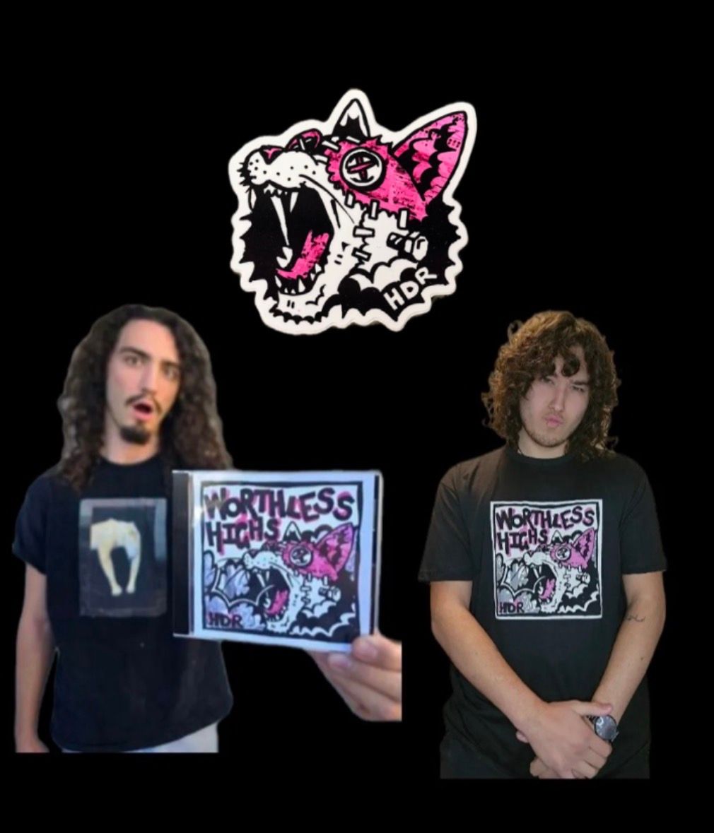Worthless Highs Shirt + Signed CD + Sticker
