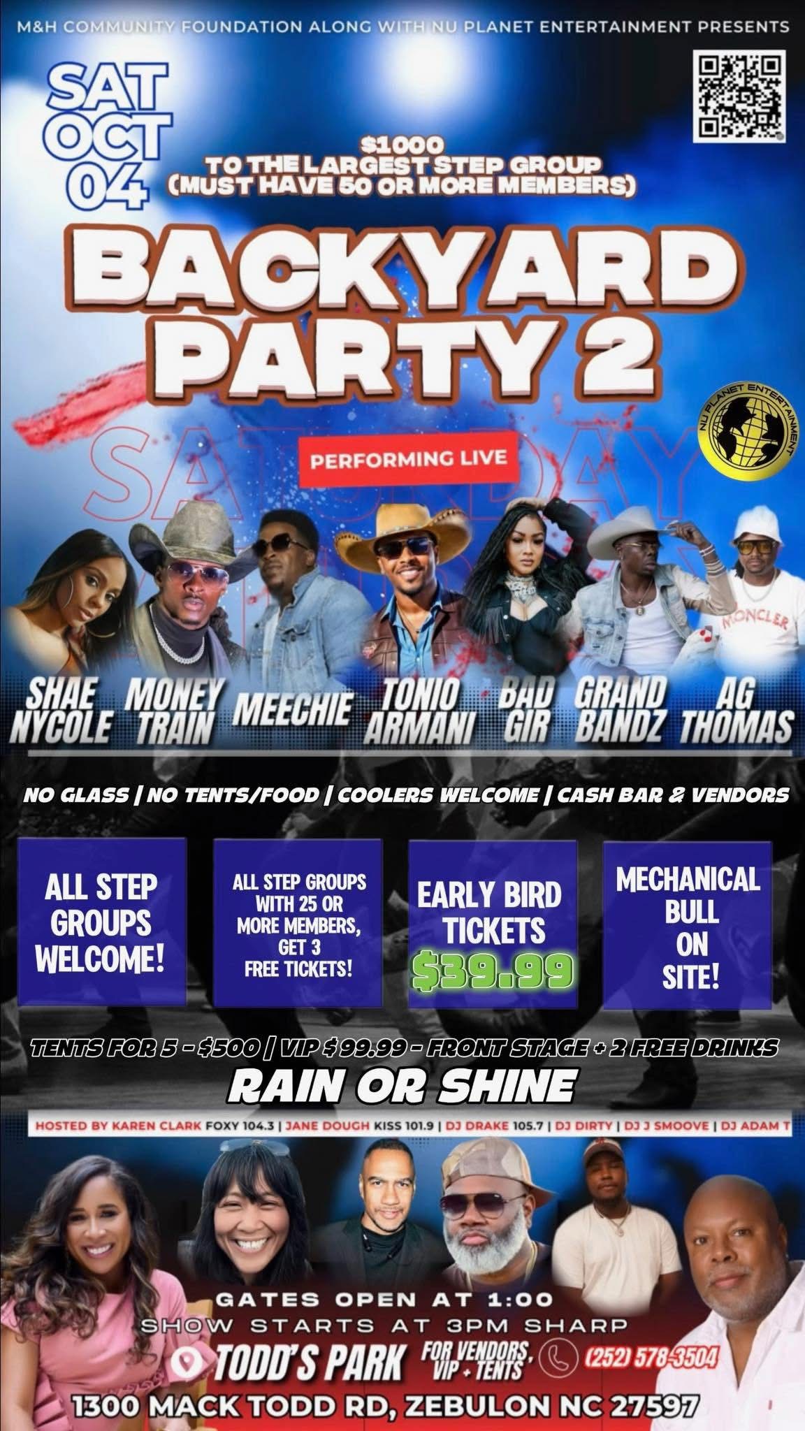 Backyard Party II @ Todd's Park - Oct 4, 2025
