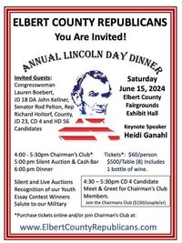 Elbert County Republicans Lincoln Day Dinner