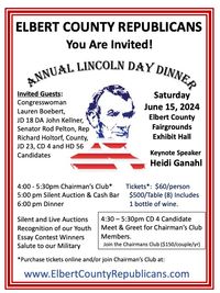 National Anthem @ Elbert County Republicans Annual Lincoln Day Dinner