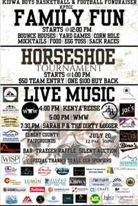 LIVE CONCERT @ 4:00 PM for Kiowa High School Boys Basketball & Foootball Fundraiser