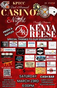 KPTCC 2nd Annual Casino Night Proudly Presents Kenya Reese
