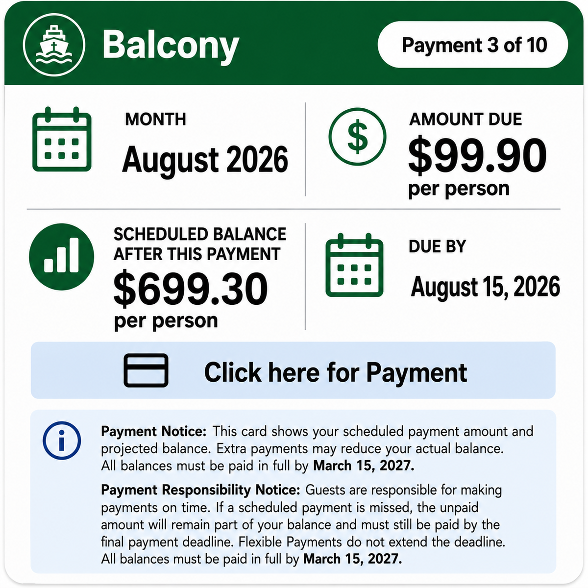 Aug Payment 2026