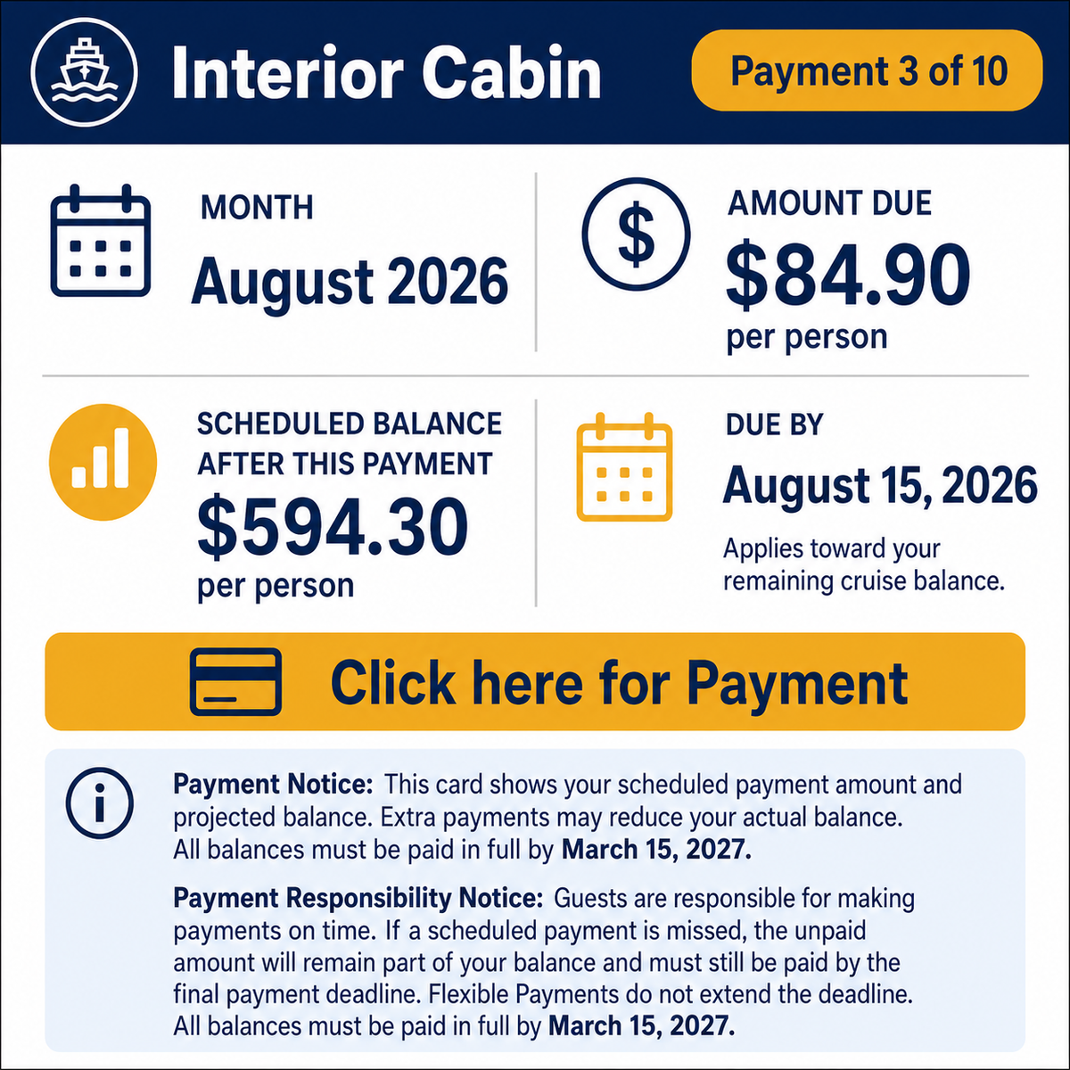  "Click Image" August Payment 2026