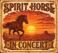 SPIRIT HORSE PLAYS WOODSTOCK ART ON THE GREEN