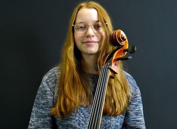 Cal McGowan, cello; photo by Asha Higginson
