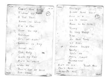 Setlist
