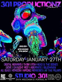 301 PRESENTS DAYLIGHT RIOT/DEATH THE KID/ABBERATE/BLÜDHAVEN
