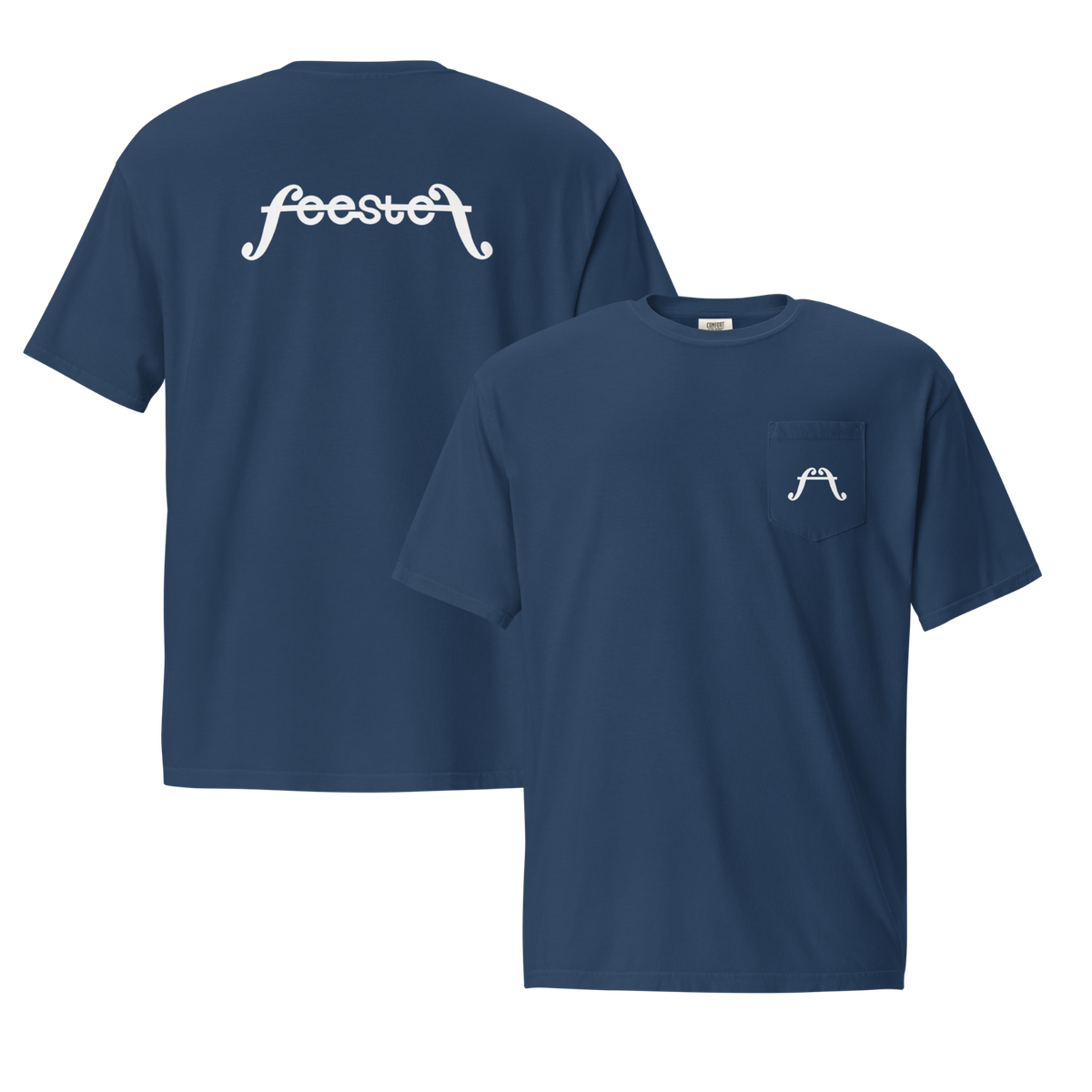 Unisex Navy Pocket Tee