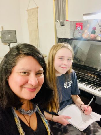 Helping my teen student to build her growing piano repertoire
