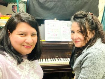 Working with a singer who wishes to learn to accompany herself on the piano more.  She usually accompanies herself on the guitar.  Through my studio’s community initiative, Marcheselli Music Tree, I provide piano lessons to Massachusetts public school students and their families. This program is made possible, in part, by a grant from the Otis Cultural Council, a local agency supported by the Mass Cultural Council.
