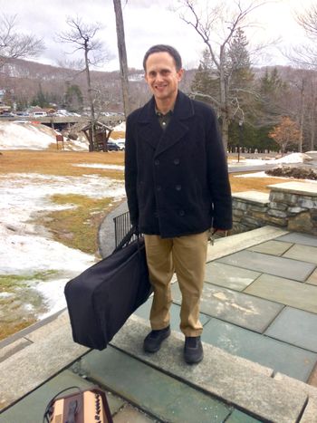 Gino, my husband and my studio assistant, who offers our studio much musical support at student recitals and more, and he's a great roadie!
