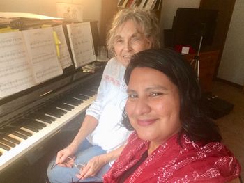Helping a senior student on French classical piano repertoire by Erik Satie, including the Gymnopedies
