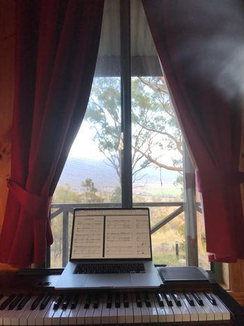writing with a view of the valley
