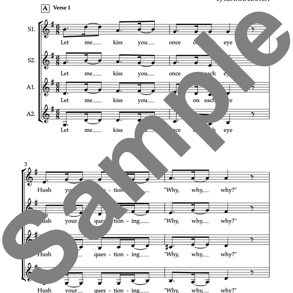 Embers - SSAA Score - by Renaté Bianca