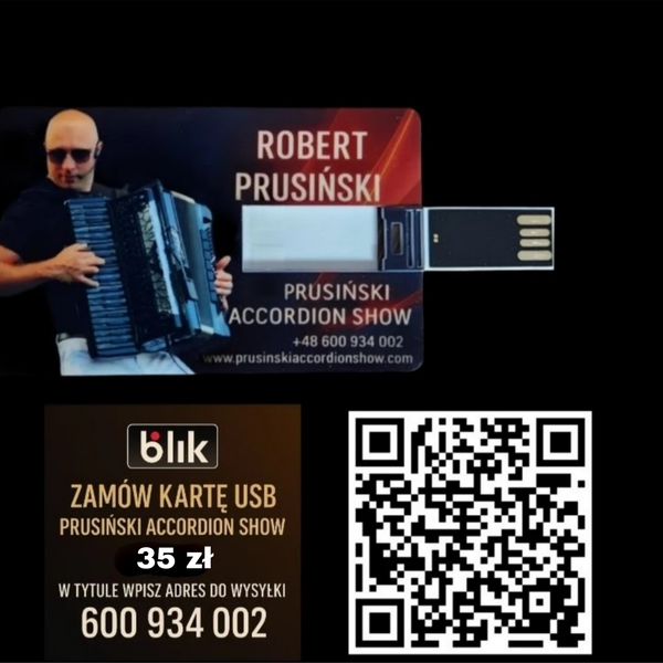 KARTA USB Z MUZYKĄ PRUSIŃSKI ACCORDION SHOW