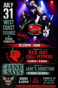 West Coast Sounds by Texas Tributes at The Rail