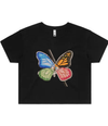 "Never Change No. 2" Black Crop Top