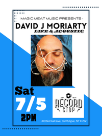 David J Moriarty live and acoustic story teller original showcase