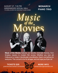 Monarch Piano Trio: Music of the Movies
