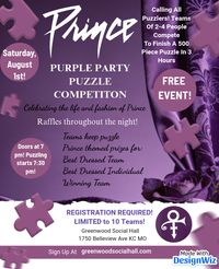 Purple Party Puzzle Competition: Prince