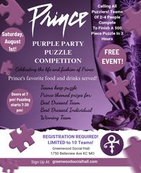 Purple Party Puzzle Competition: Prince