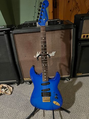 Charvel Jake E Lee Blue Burst USA
