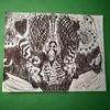 Mini Hand Drawn - Alien Cave Painting 