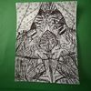Mini Hand Drawn - Wrecked Space Jungle Plane 