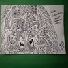 Mini Hand Drawn Art - Wild Mask