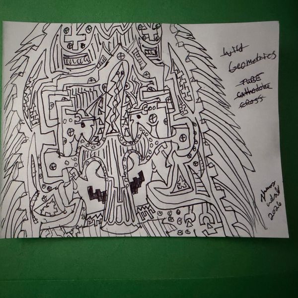 Mini Hand Drawn Art - Wild Mask