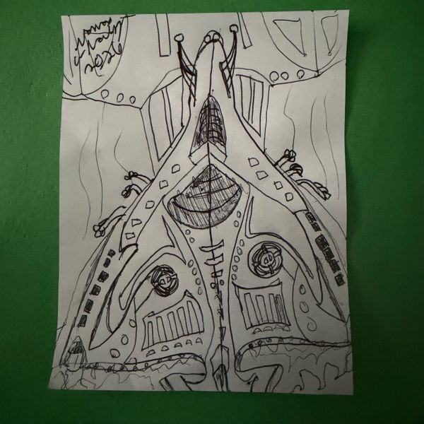 Mini Hand Drawn - Butterfly Plane