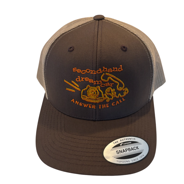 "Answer the Call" Trucker Hat – Brown