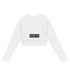All-Over Print Recycled Long Sleeve Crop Top