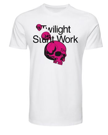 TSW Skull Tee - This black and pink graphic on our white cotton tee makes a great addition to any wardrobe.
