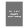Full Page, 7-1/2 x 10" Black & White 