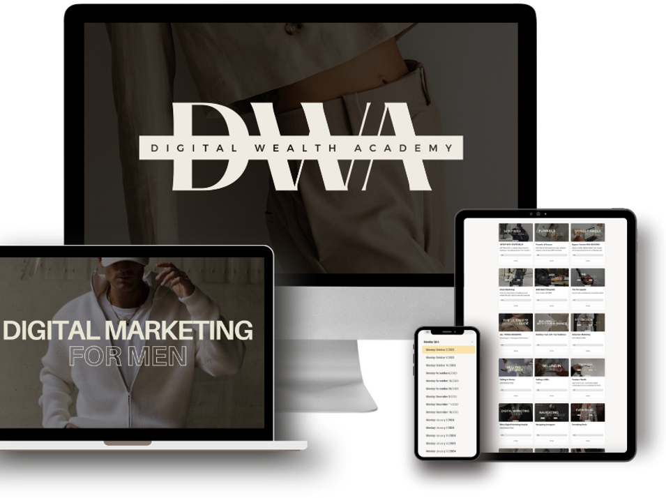 Digital Wealth Academy, Digital Marketing for Men, Women
