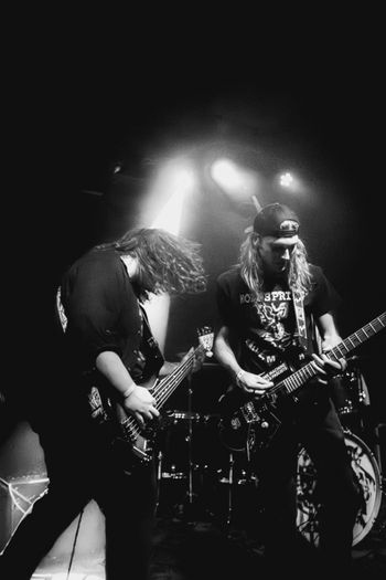 Mason Chance and Conner Peckinpaugh at Black Circle performing with Grenadelia in November, 2025. Photo Malana Kramer
