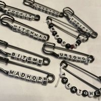 Letter Pin Fashion Decoration