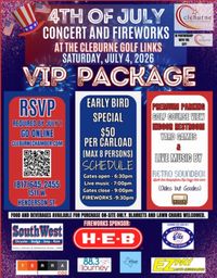 City of Cleburne - 4th of July Celebration 2026