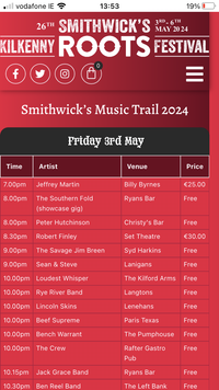 Kilkenny Roots Festival 2024
